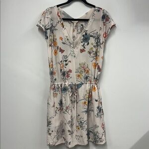 Rebecca Taylor Meadow pink silk floral dress 10